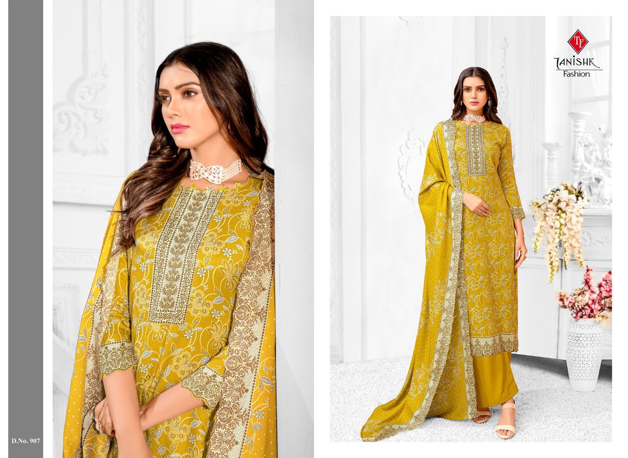 Tanishk Gulistan Designer Fancy Festive Wear Pashmina Wear Dress Material Collection